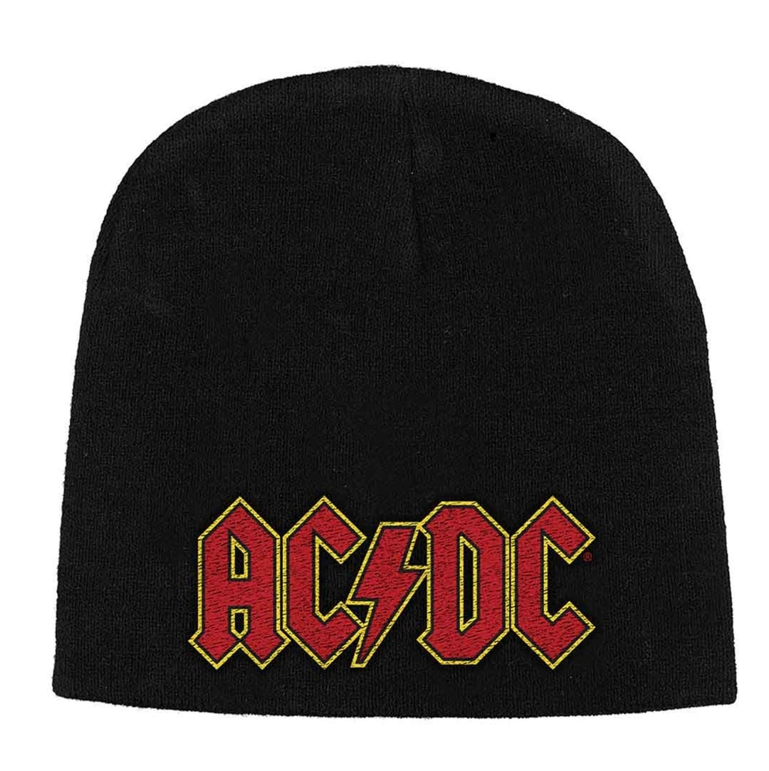 Official AC/DC Gift Set – Logo Beanie Hat + Back In Black Socks | Ultimate Rock Christmas Gift