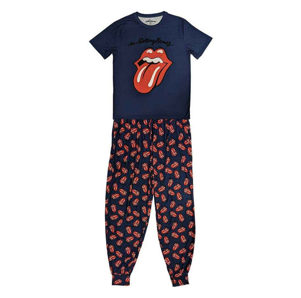 Official Rolling Stones Ultimate Lounge Bundle – Tongue Pyjama Set + Dressing Gown