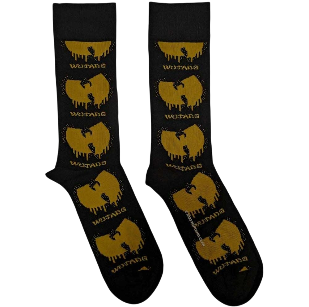 Official Licensed Wu-Tang Clan 'Dripping Logo' Ankle Socks - Dripping Wu Shield Design