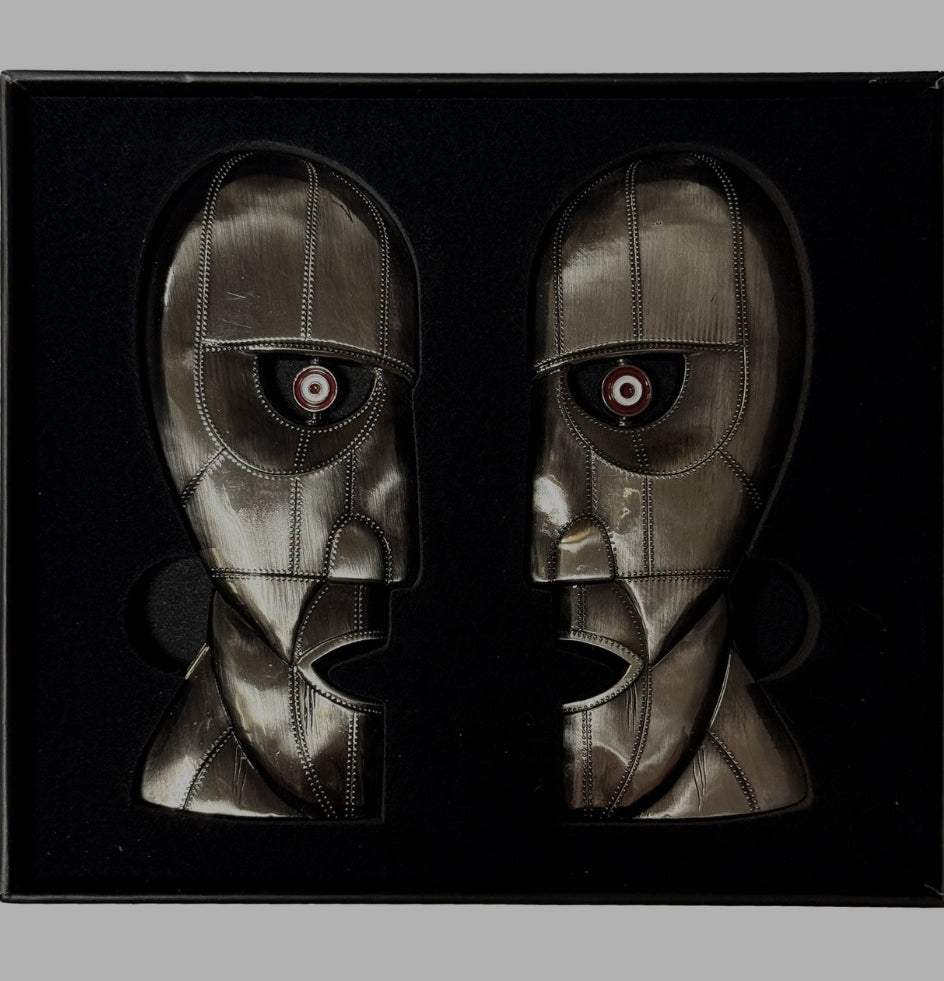 Official Licensed Pink Floyd 'Metal Heads' Epoxy Magnet Set - Spinning Antiqued Nickel