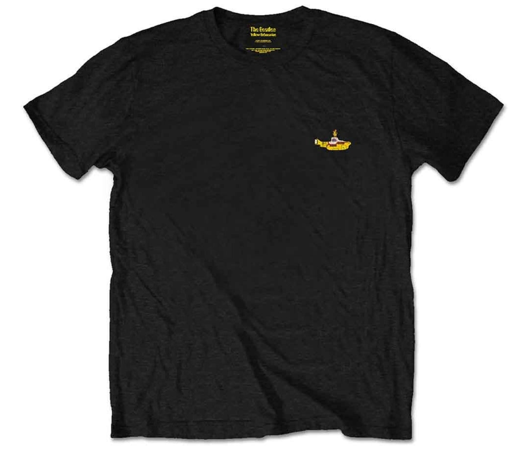 The Beatles - Nothing Is Real (Yellow Submarine 1968) T-Shirt Recto & Verso Noir (Sous Licence Officielle)
