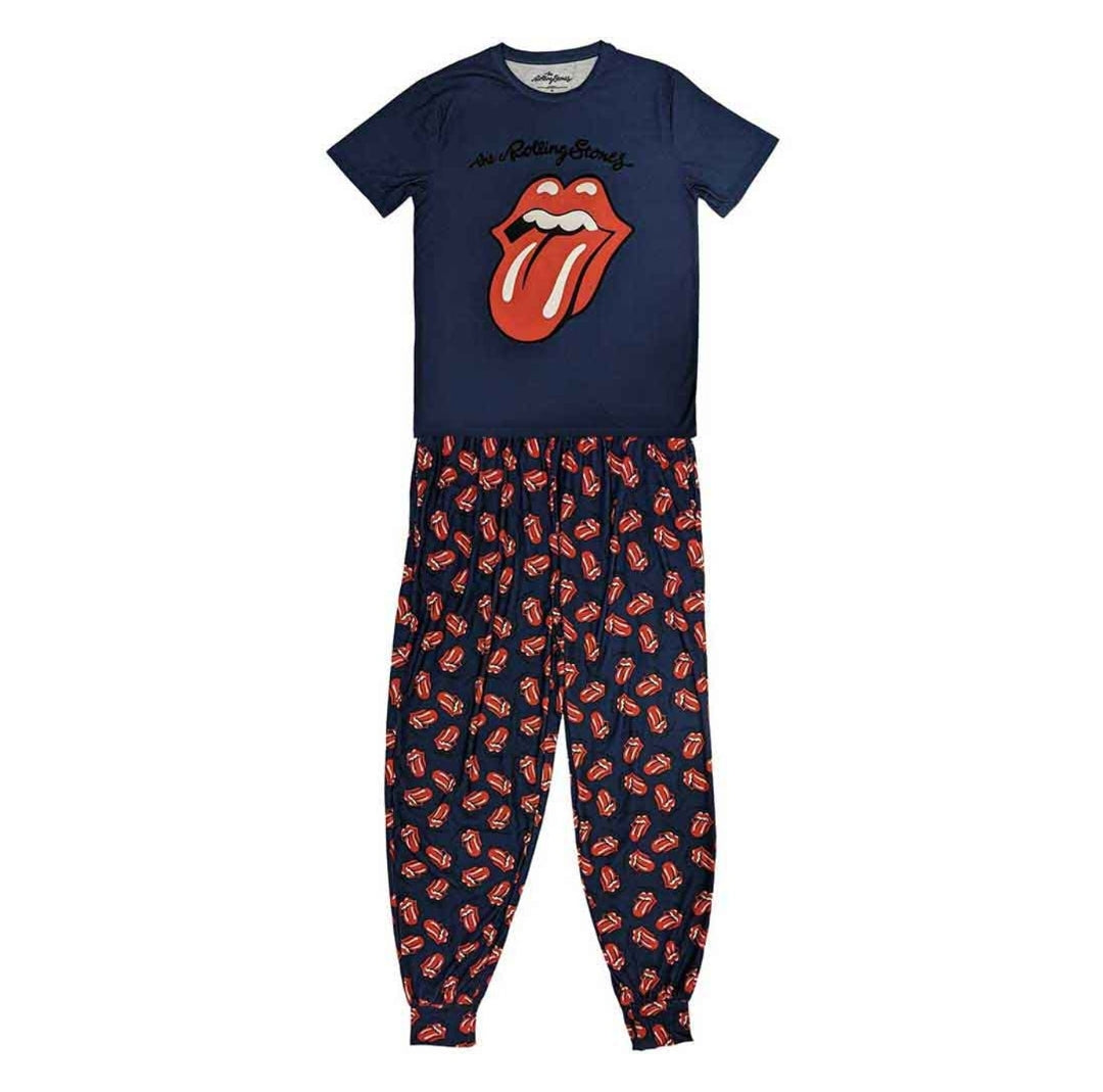 Ensemble complet lounge officiel The Rolling Stones – Pyjama Tongue + Peignoir + Chaussettes