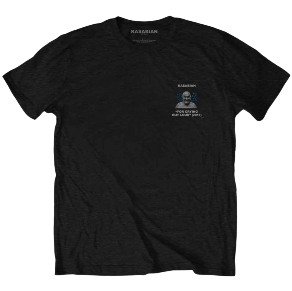 Official Licensed Kasabian 'For Crying Out Loud' 2017 T-Shirt - Unisex Black Front & Back Print