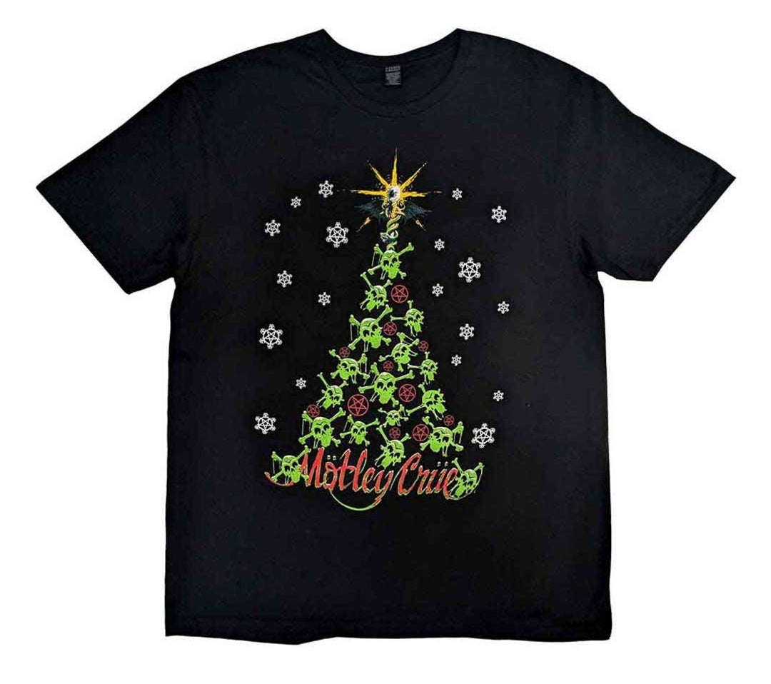 Mötley Crüe - Xmas Crue T-Shirt Black (Official Licensed)