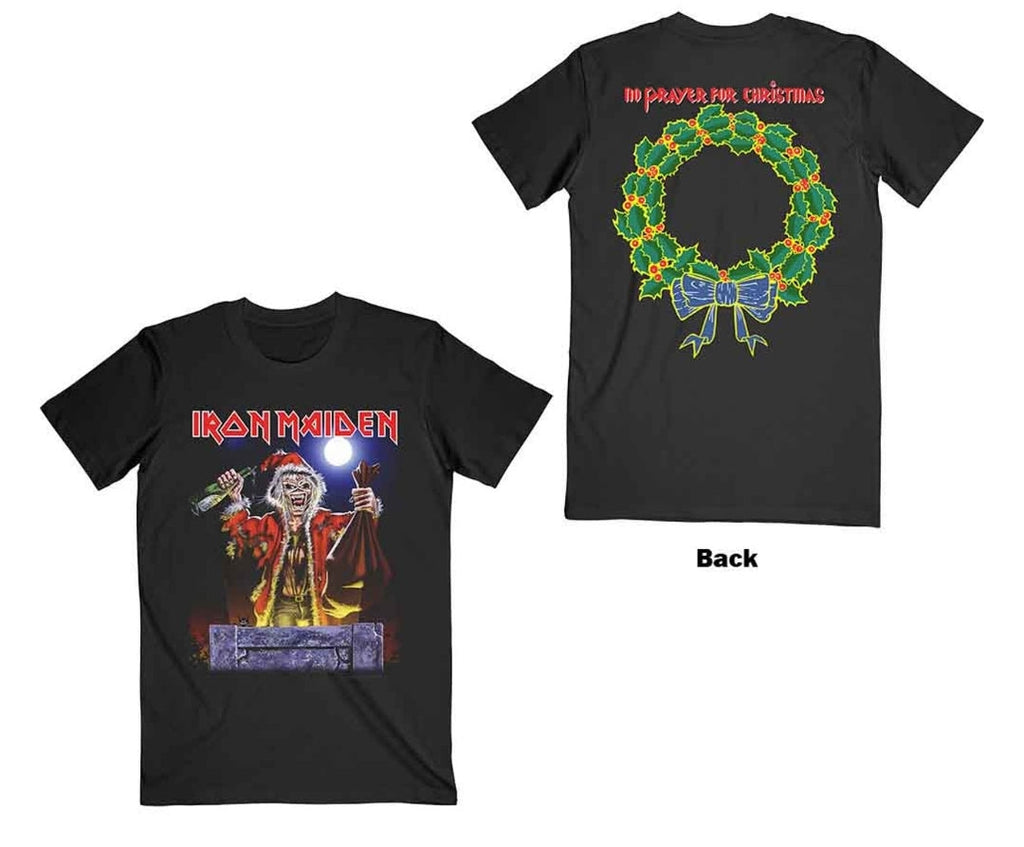 Iron Maiden - No Prayer For Christmas T-Shirt Black (Official Licensed)