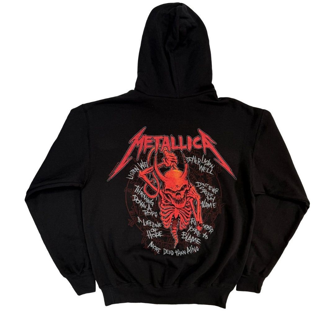 Official Metallica 'Skull Screaming Red' Pullover Hoodie - Thrash | Metal