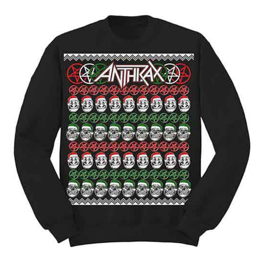 Official Anthrax 'Skulls Christmas' Sweatshirt - LAST CHANCE £30! | Metal Xmas