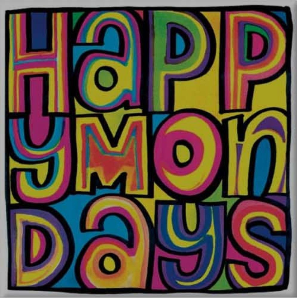 Official Licensed Happy Mondays 'Dayglo Logo' Fridge Magnet - Dayglo Front Design