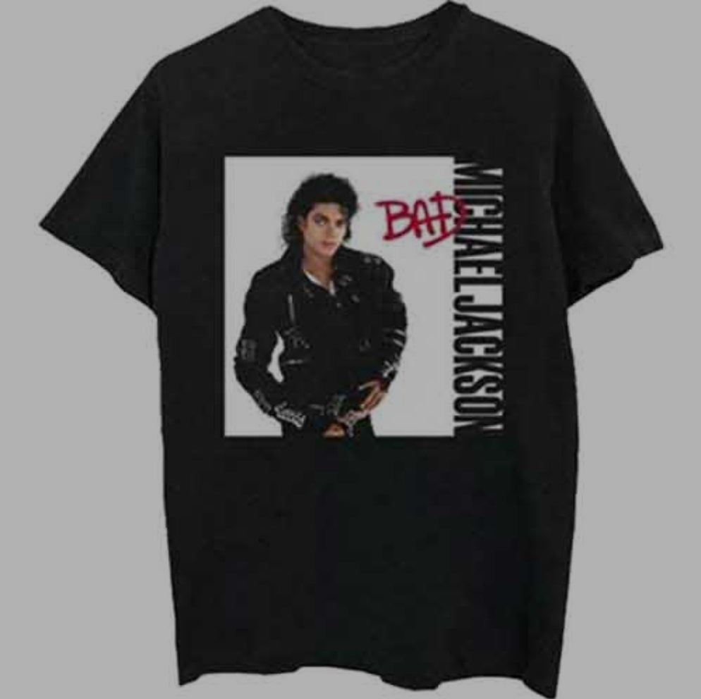 Michael Jackson Bad T-Shirt – Official Licensed Black Tee (Also in White)