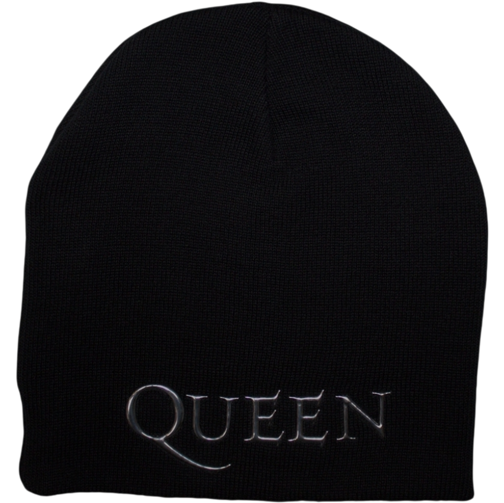 Queen ‘Crest’ Black Beanie – Official Licensed Unisex Hat
