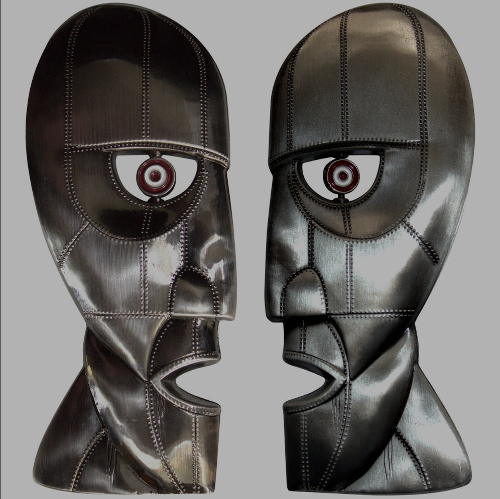Official Licensed Pink Floyd 'Metal Heads' Epoxy Magnet Set - Spinning Antiqued Nickel
