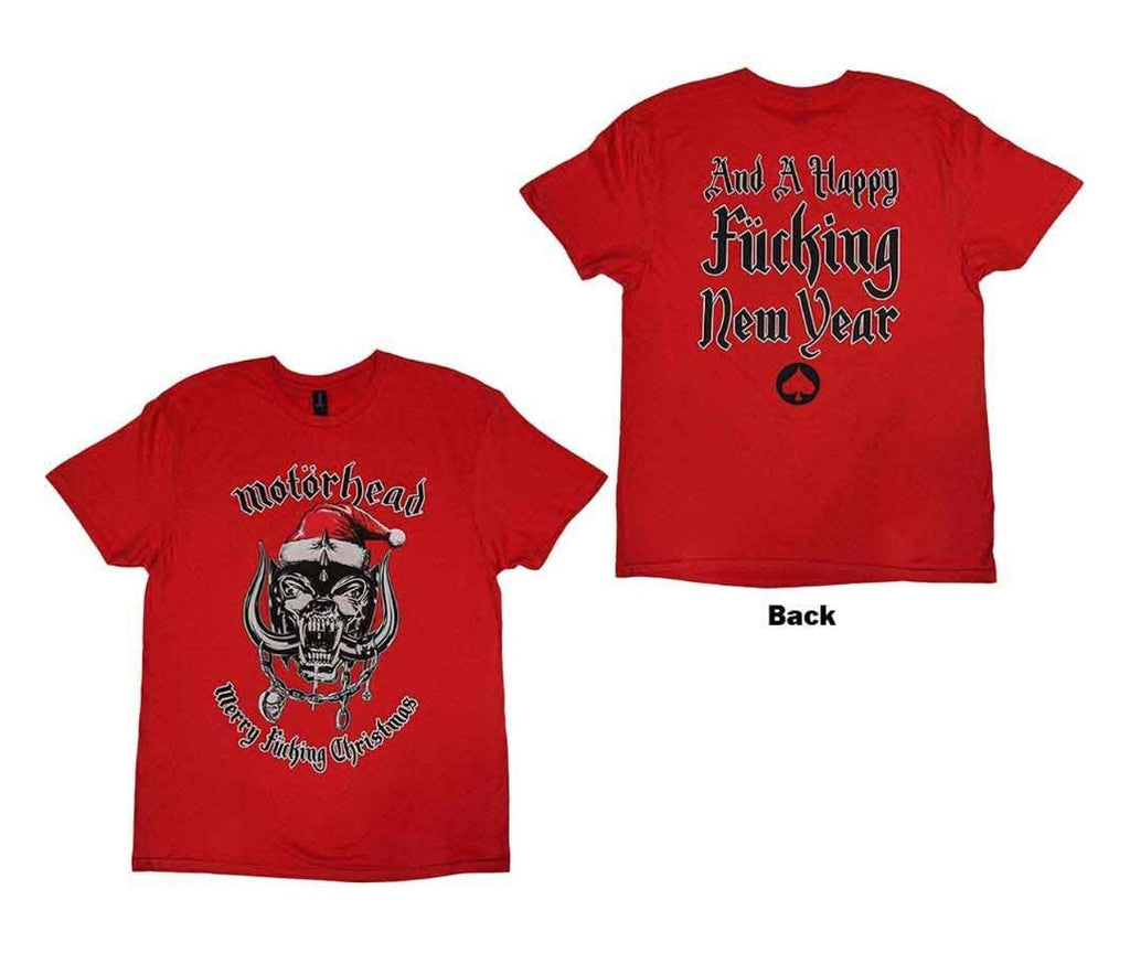 Motörhead - Christmas 2017 T-Shirt Red (Official Licensed)
