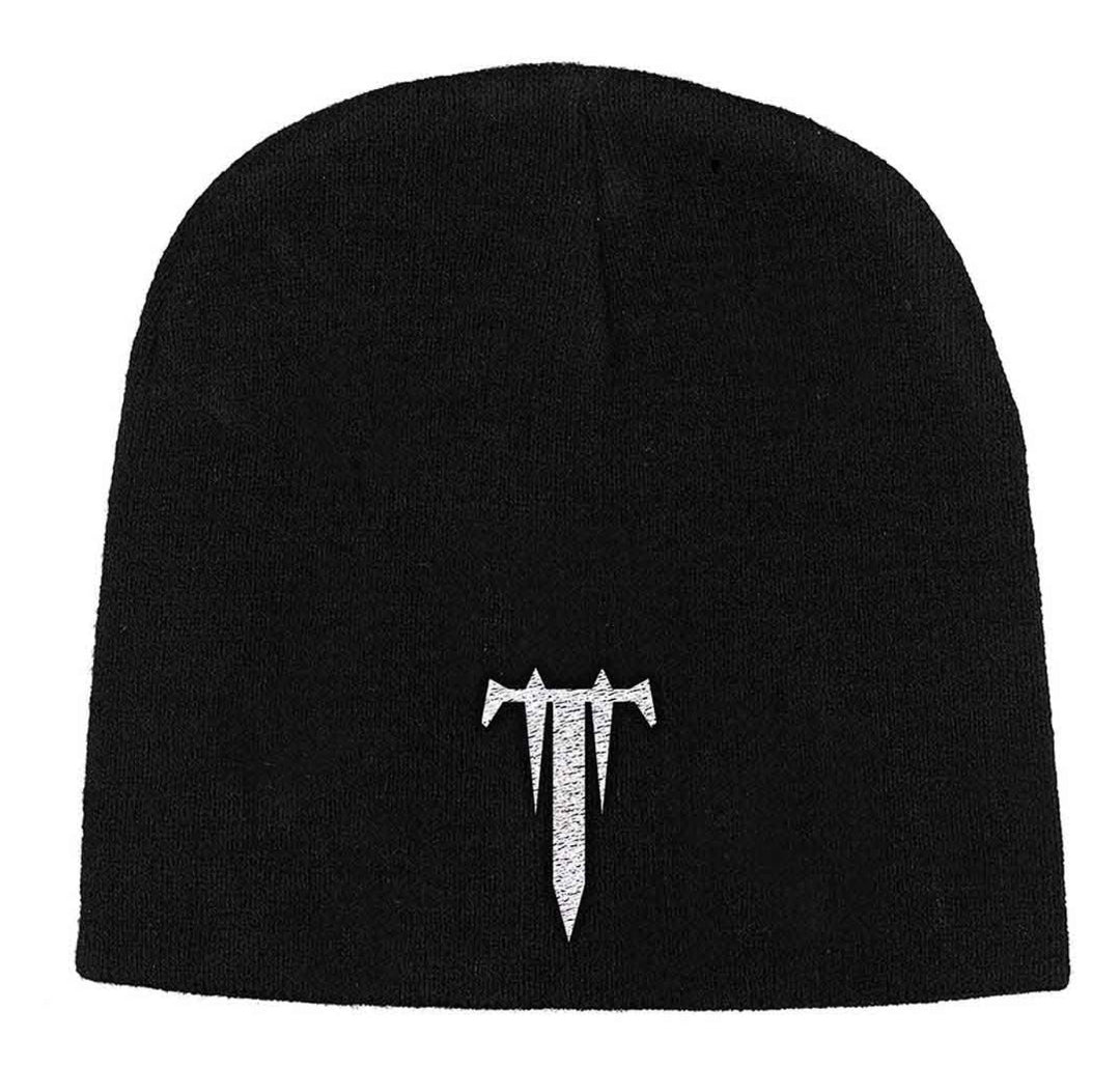 Official Trivium T Logo Black Beanie Hat