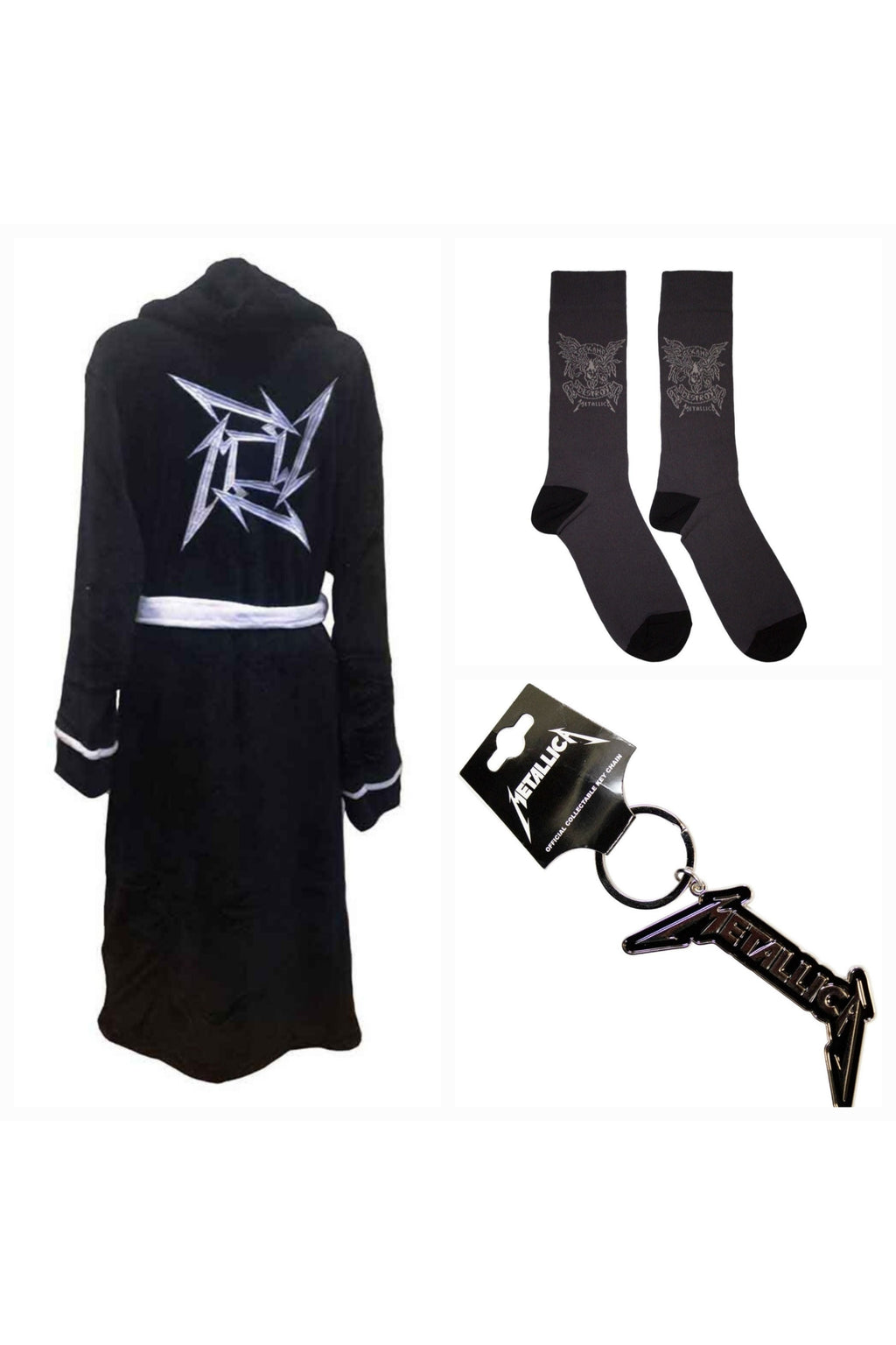 Official Metallica Ultimate Dressing Gown Thrash Gift Bundle