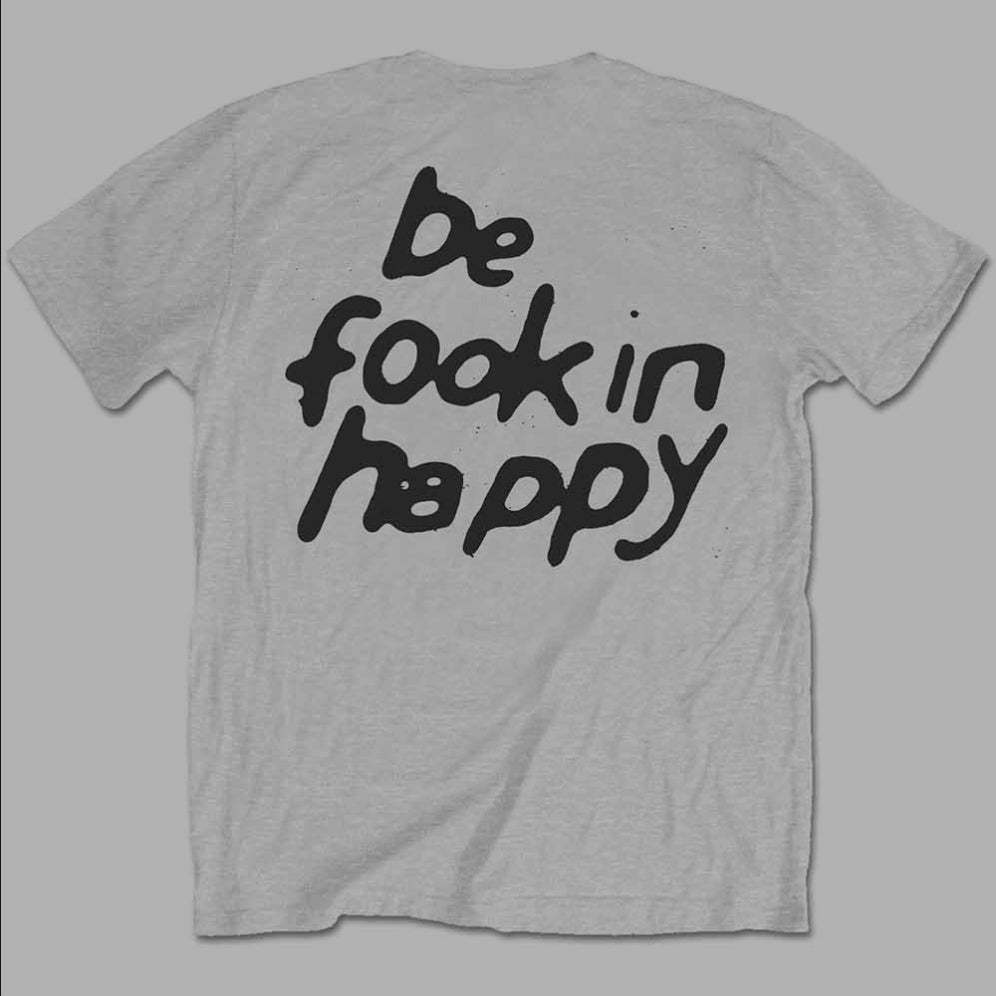 Official Licensed Yungblud 'Face' T-Shirt - Unisex White Front & Back Print