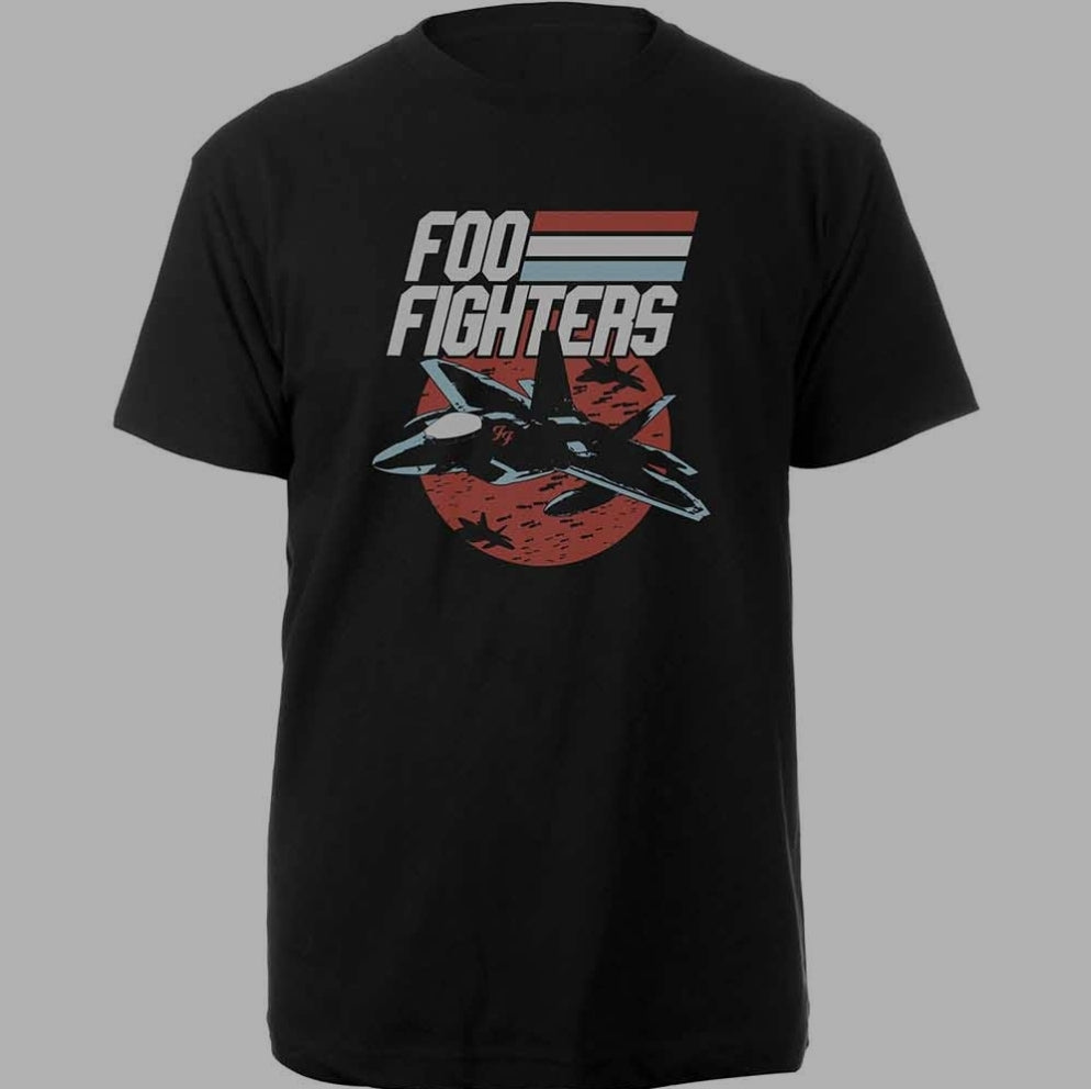 Foo Fighters Jets T-Shirt – Official Licensed Black Tee