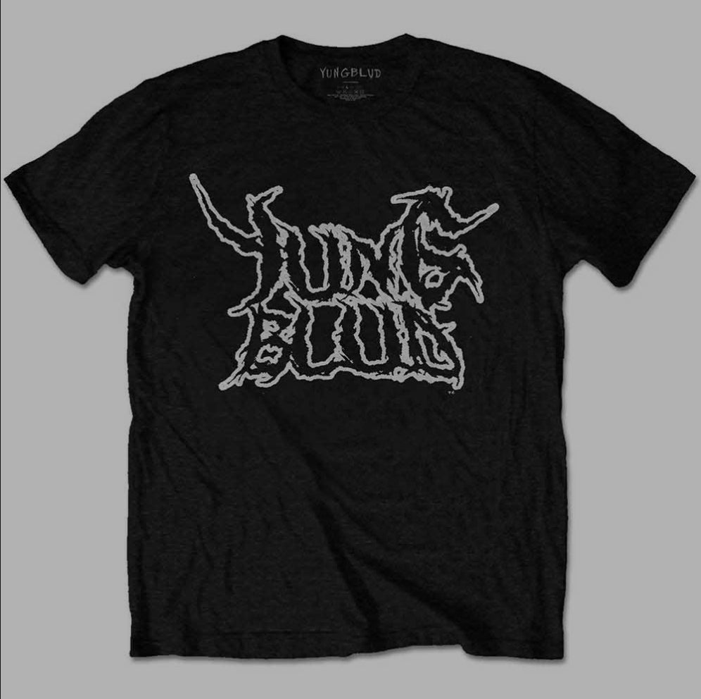 Official Licensed Yungblud 'Weird Flaming Skeletons' T-Shirt - Unisex Black Front & Back Print