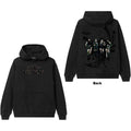 BlackPink Unisex Pullover Hoodie: Pink Venom Oil Stroke (Black) (Back Print)